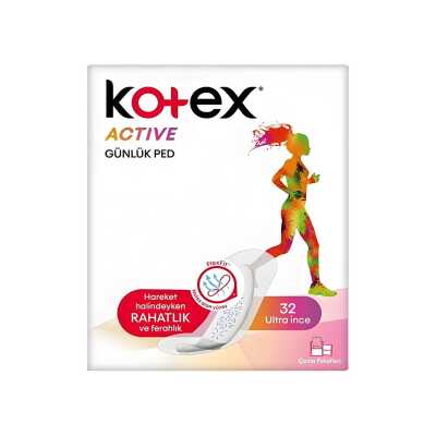 Kotex Active Günlük 32'Li Ped - Kotex