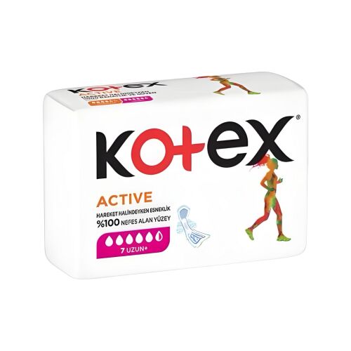 Kotex Active Single Süper 7'Li Ped - 1