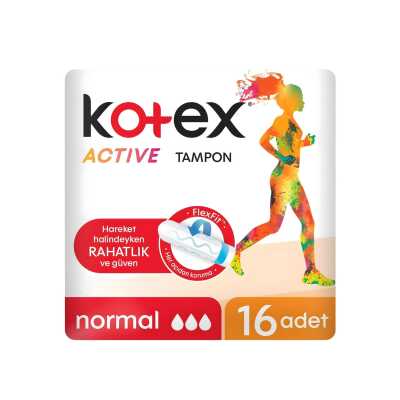 Kotex Active Tampon Normal SRP 192 Adet 12 Paket - 2