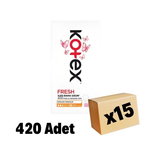 Kotex Anydays Non-Deo Ped 420 Adet 15 Paket - 1