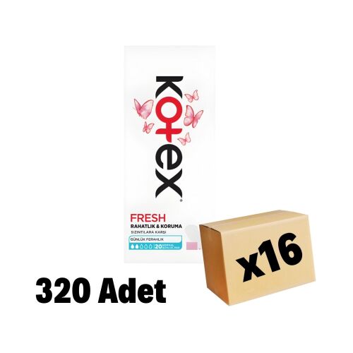 Kotex Anydays Normal Ped 320 Adet 16 paket - 1