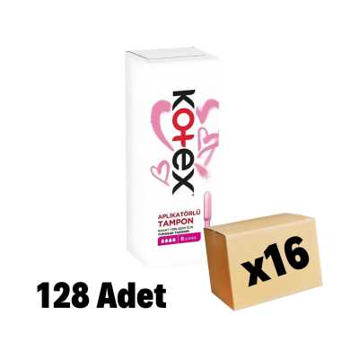 Kotex Aplikatörlü Tampon Süper 128 Adet 16 Paket - 1
