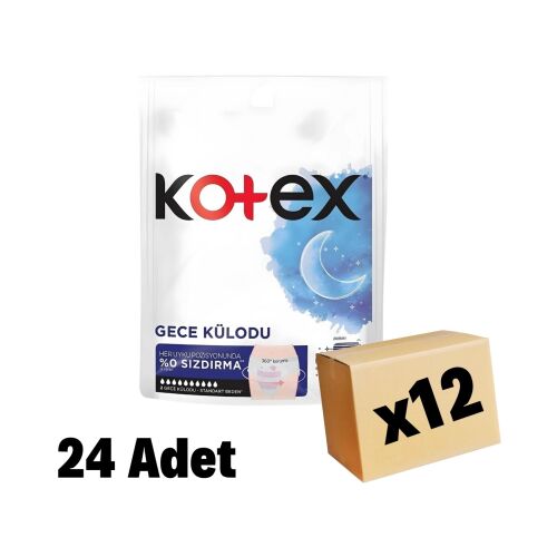Kotex Gece Külodu 24 Adet 12 Paket - 1