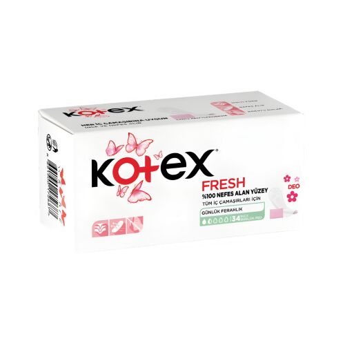 Kotex İnce Günlük Deo 34'Lü Ped - 1