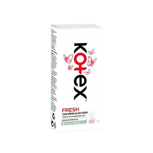 Kotex İnce Günlük Parfümsüz 18'Li Ped - 1