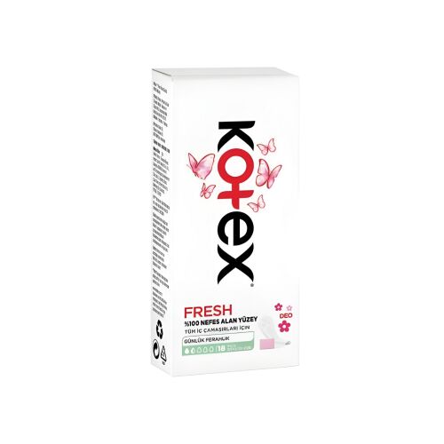 Kotex İnce Günlük Ped 18'Li Deo - 1