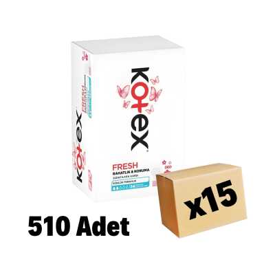 Kotex Normal Günlük Ped Deo 510 Adet 15 Paket - 1