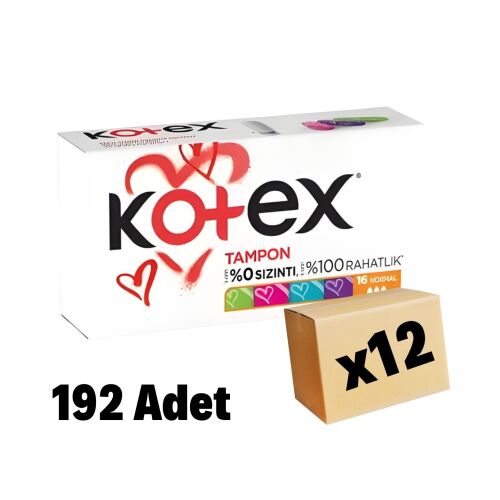 Kotex Tampon Normal 192 Adet 12 Paket - 1
