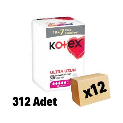 Kotex Ultra Dev Eko Uzun Ped 312 Adet 12 Paket - 1