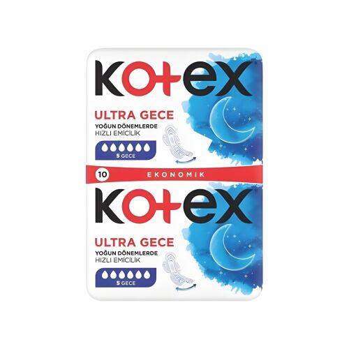 Kotex Ultra Double Gece Ped 300 Adet 30 Paket - 2