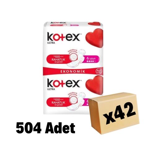 Kotex Ultra Double Uzun 504 Adet 42 Paket - 1