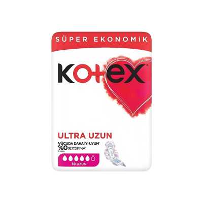 Kotex Ultra Quadro Uzun 18'Li Ped - Kotex