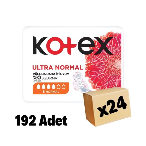 Kotex Ultra Single Normal Ped 192 Adet 24 Paket - 1
