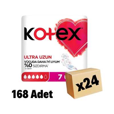 Kotex Ultra Single Uzun Ped 168 Adet 24 Paket - 1