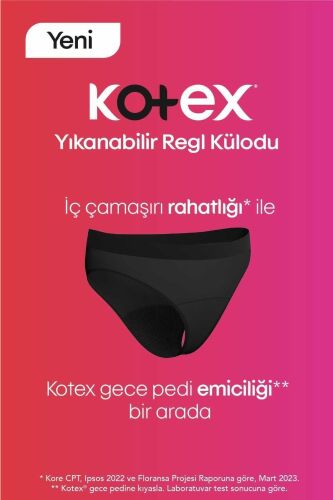 Kotex Yıkanabilir Regl Külodu L Beden 12 Adet 12 Paket - 4