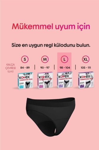 Kotex Yıkanabilir Regl Külodu L Beden 12 Adet 12 Paket - 5