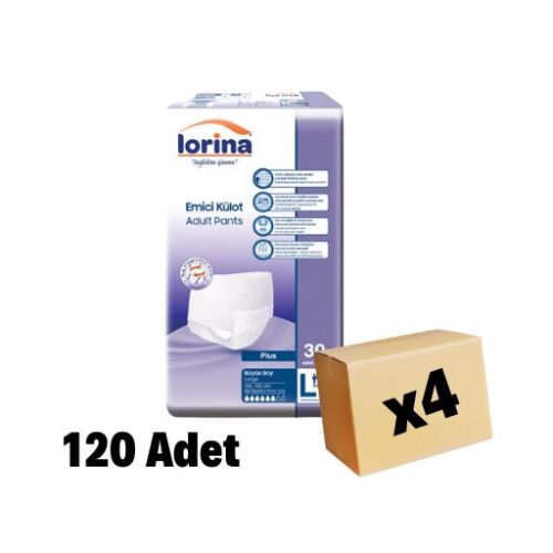 LORİNA EMİCİ KÜLOT L BEDEN 120 Adet 4 Paket - 1