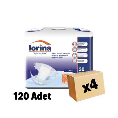 LORİNA YETİŞKİN HASTA BEZİ L BEDEN 120 Adet 4 Paket - 1