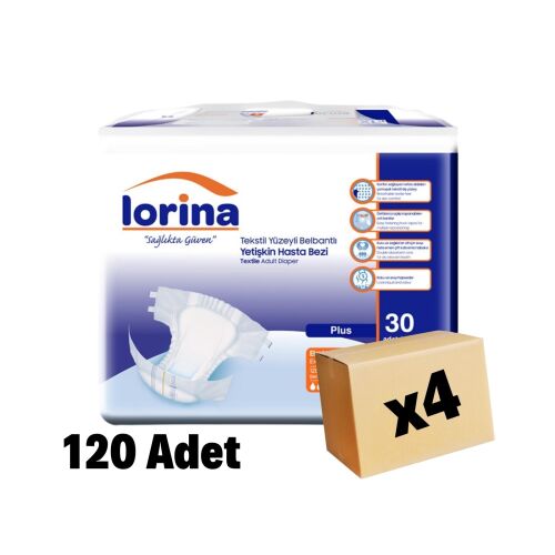 LORİNA YETİŞKİN HASTA BEZİ XL BEDEN 120 Adet 4 Paket - 1