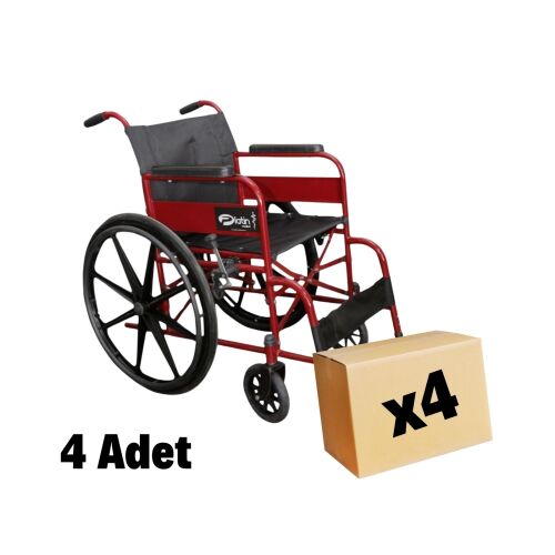 MANUEL TEKERLEKLİ SANDALYE 4 Adet - 3