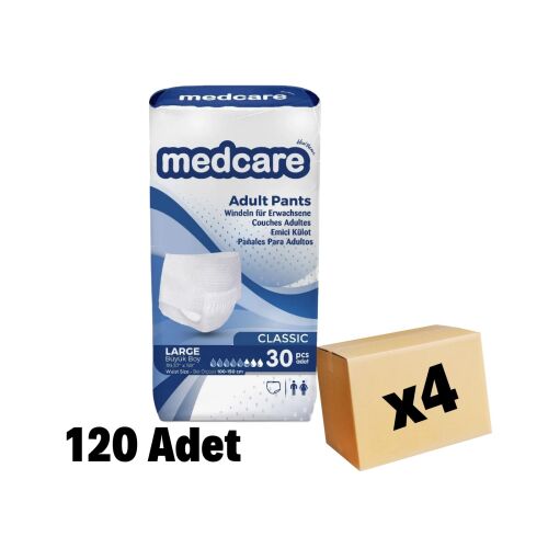 MEDCARE KÜLOT CLASSIC LARGE 120 ADET 4 PAKET - 1