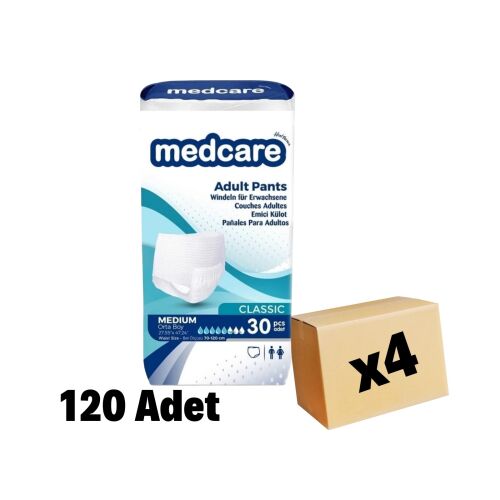 MEDCARE KÜLOT CLASSIC MEDİUM 120 Adet 4 Paket - 1