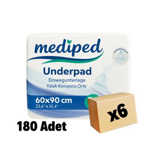 Mediped Yatak Koruyucu Örtü 60 x 90 180 Adet 6 Paket - 1