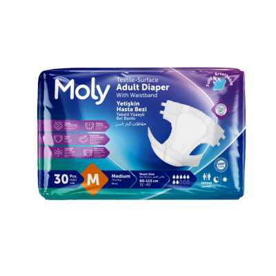 MOLY BEL BANTLI HASTA BEZİ MEDIUM 30 LU 120 Adet 4 Paket - 2