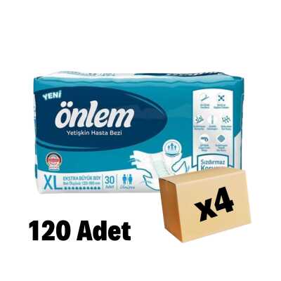 Önlem Belbantlı Hasta Bezi XLarge Beden 120 Adet 4 Paket - 1