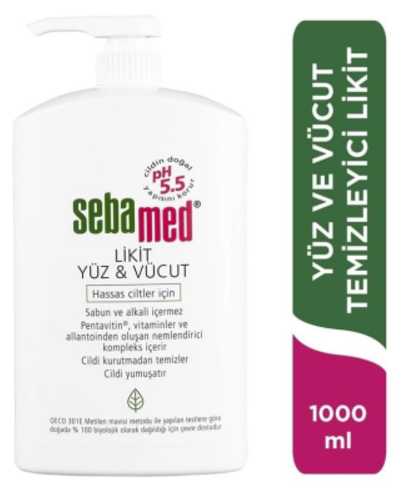 Sebamed Likit Yüz ve Vücut Temizleyici 1000 ml - 1