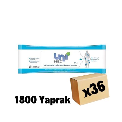 UNIMED Perine Bölgesi Temizleme Havlusu 1800 Yaprak 50x36 paket - 1